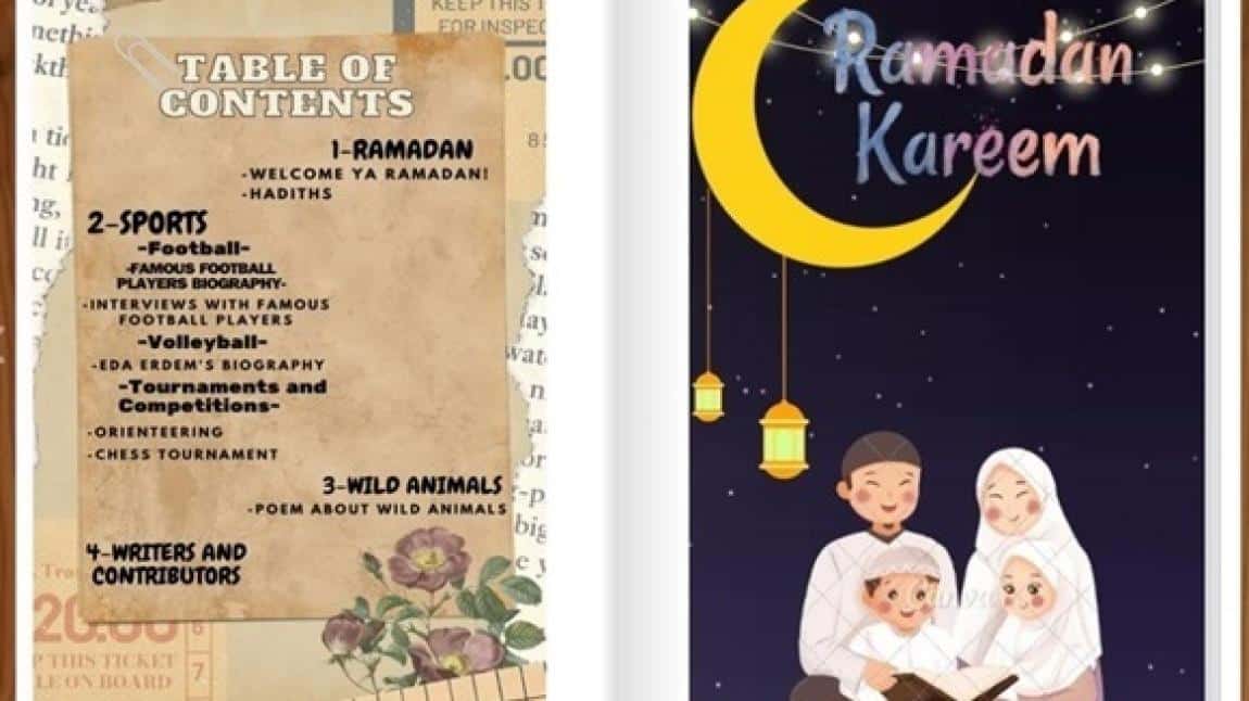 Okulumuzun Yavancı Dil Ağırlıklı Sınıfları Özel Bir Ramazan Dergisi Sayısı Hazırladı. 